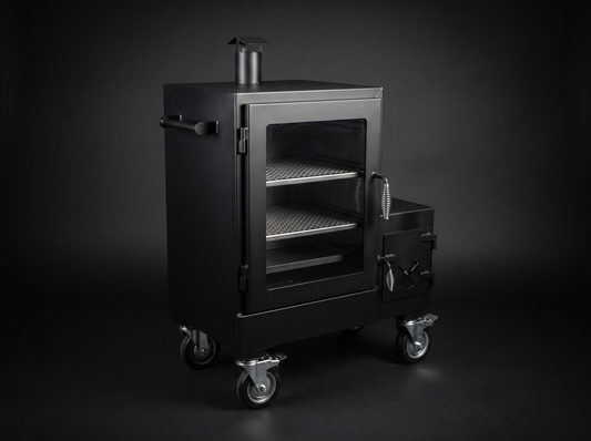 Backyard cabinet smoker 2-rack compact