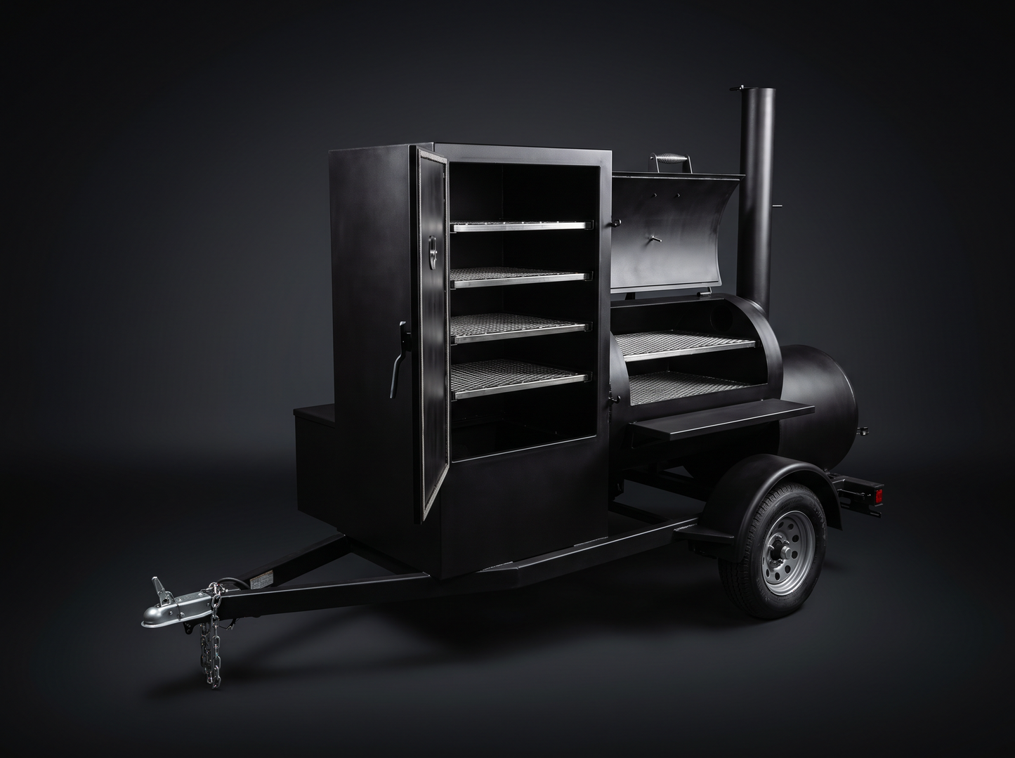 Competition cabinet smoker trailer-mounted XL