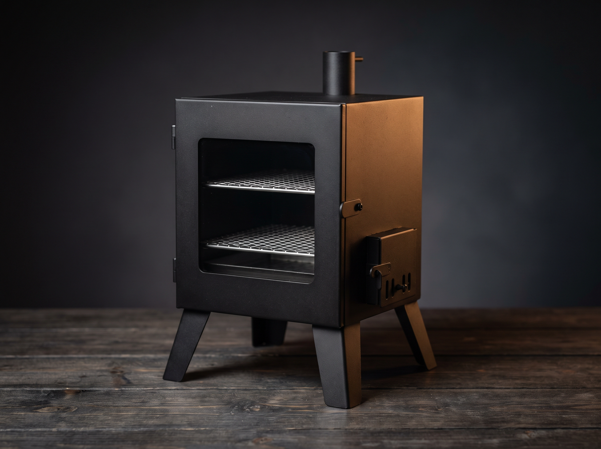 Mini cabinet smoker patio apartment size